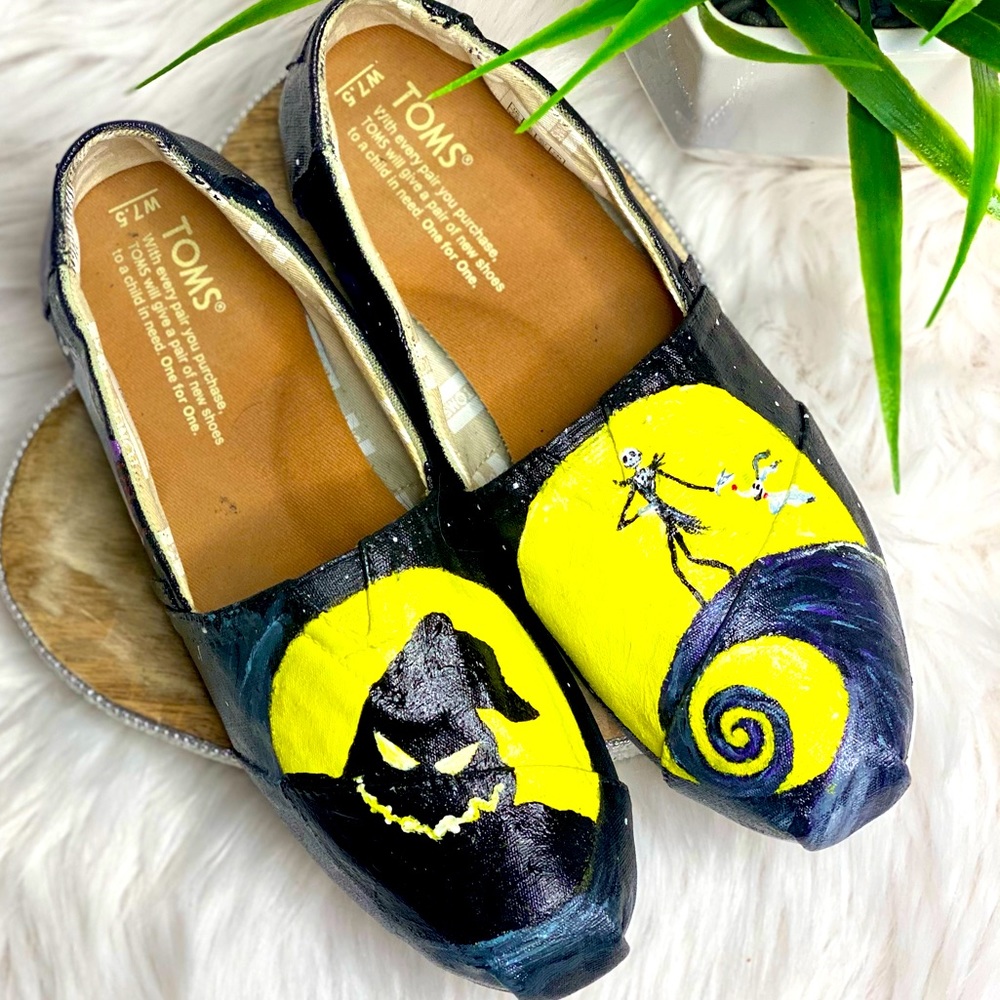 Nightmare Before Christmas Hand Painted Toms